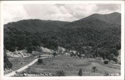 U.S. 19 Winding Road, Mountain Valley, and Corn Field Postcard