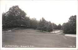 Carolina Camp with Trees, Path, and Tennis Courts Postcard