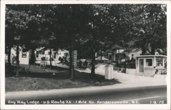 Sky Way Lodge on U.S. Route 25, Hendersonville, NC Postcard