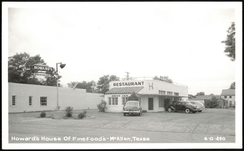 Howard's House Of Fine Food Restaurant and Drive Inn with Vintage Cars McAllen Texas
