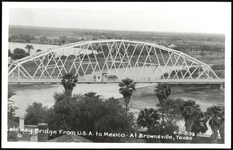 Gateway Bridge From U.S.A. to Mexico at Brownsville Texas