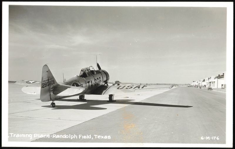 US Air Force Training Plane TA-808, Randolph Field Randolph Air Force Base Texas