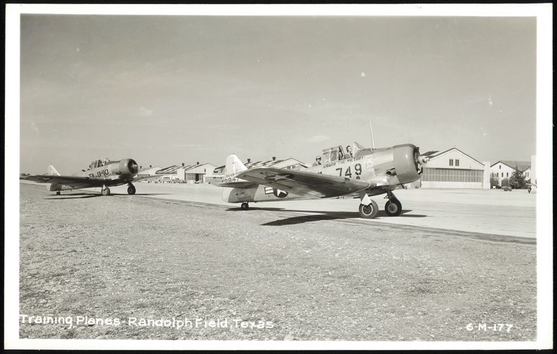 Training Planes at Randolph Field Randolph Air Force Base Texas
