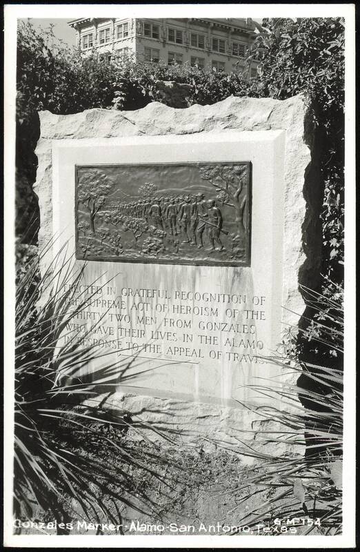 Gonzales Marker at the Alamo San Antonio Texas