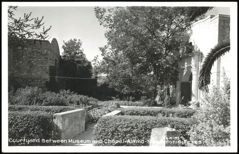 Courtyard Between Museum and Chapel at the Alamo, San Antonio Texas