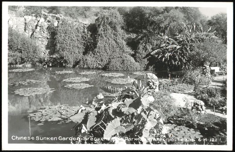 Chinese Sunken Garden, Breckenridge Park San Antonio Texas