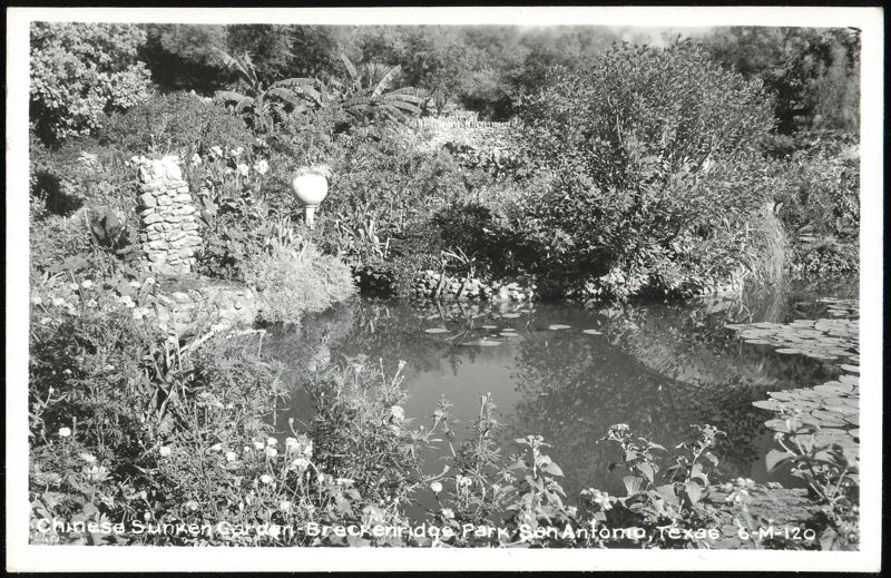 Chinese Sunken Garden, Breckenridge Park San Antonio Texas