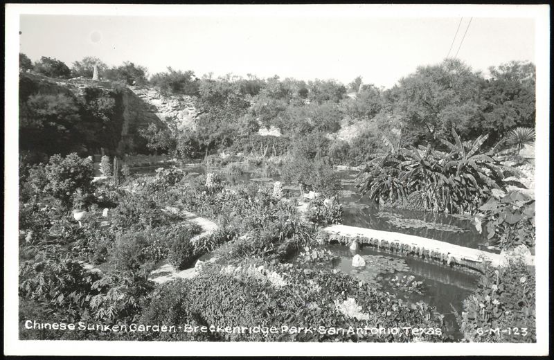 Chinese Sunken Garden, Breckenridge Park San Antonio Texas
