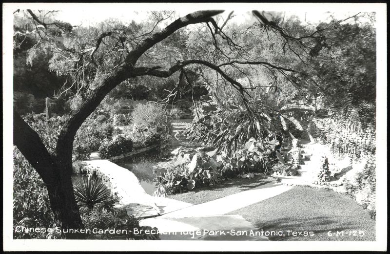 Chinese Sunken Garden - Breckenridge Park San Antonio Texas