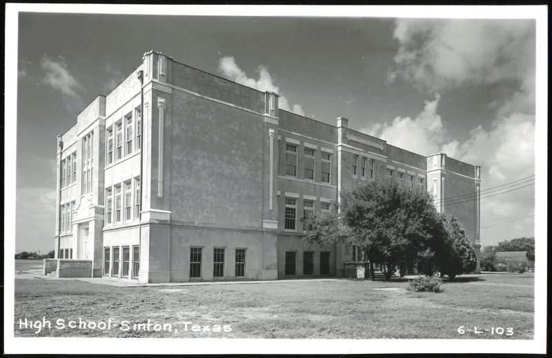 Sinton High School Building Texas