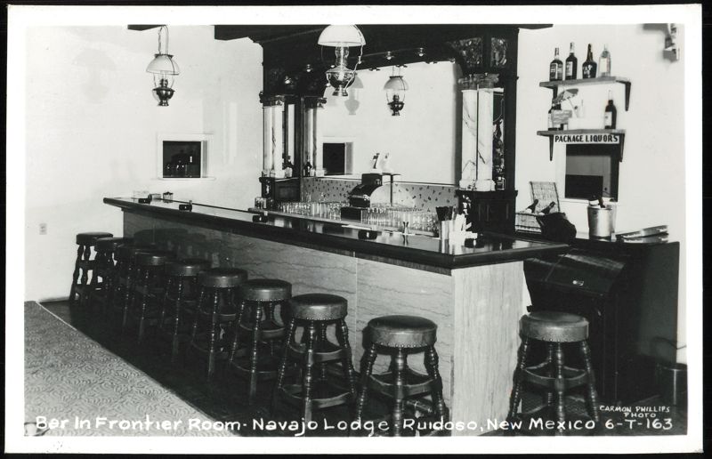 Bar In Frontier Room - Navajo Lodge Ruidoso New Mexico