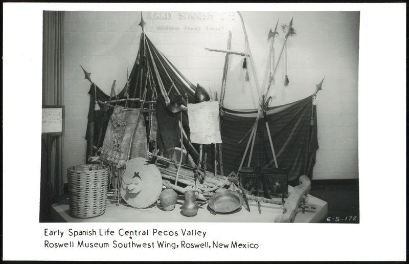 Early Spanish Life Central Pecos Valley Museum Display Roswell New Mexico