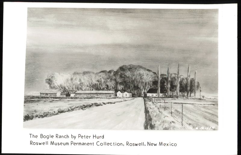 The Bogle Ranch by Peter Hurd Roswell New Mexico