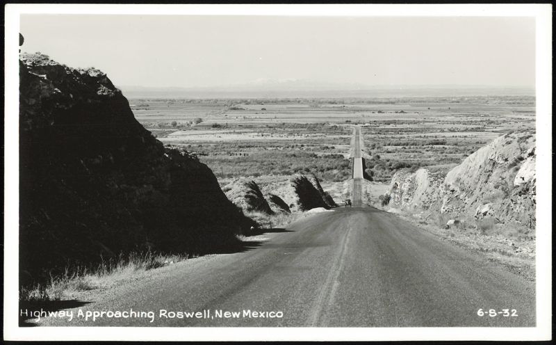 Highway Approaching Roswell, New Mexico