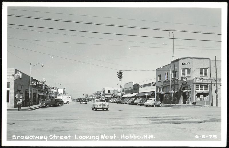 Broadway Street Looking West Hobbs New Mexico