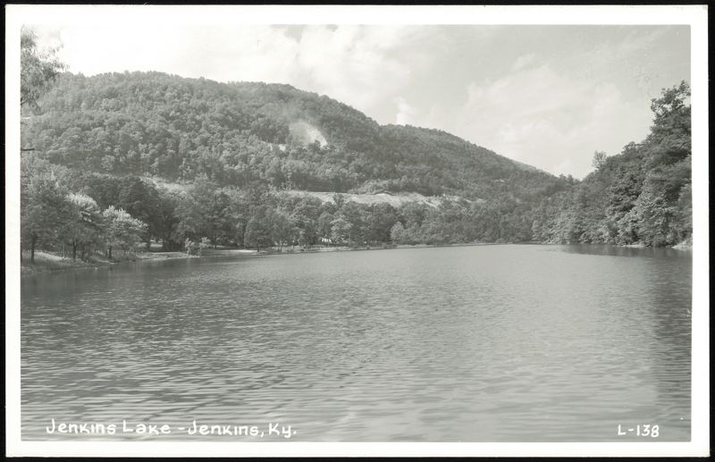 Jenkins Lake with forested hills and distant clearings Kentucky