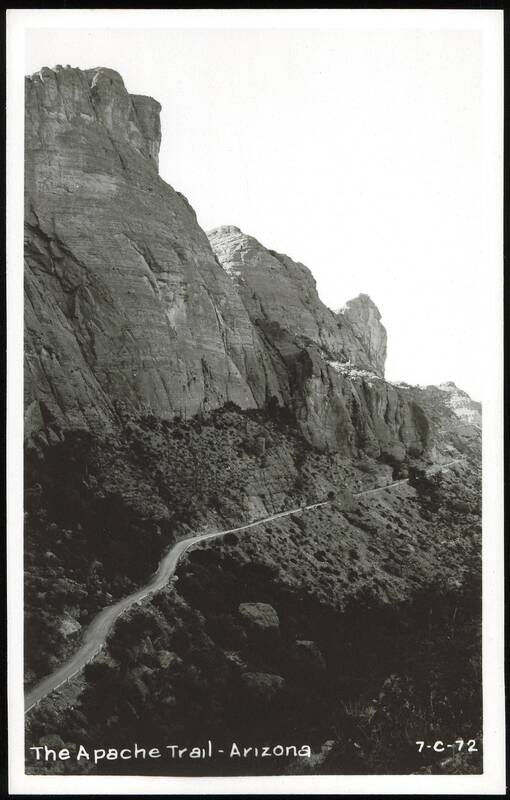 Winding Road through Mountains on The Apache Trail Apache Junction Arizona