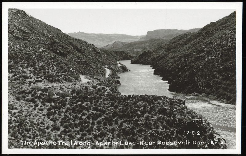 The Apache Trail Along Apache Lake - Near Roosevelt Dam Arizona