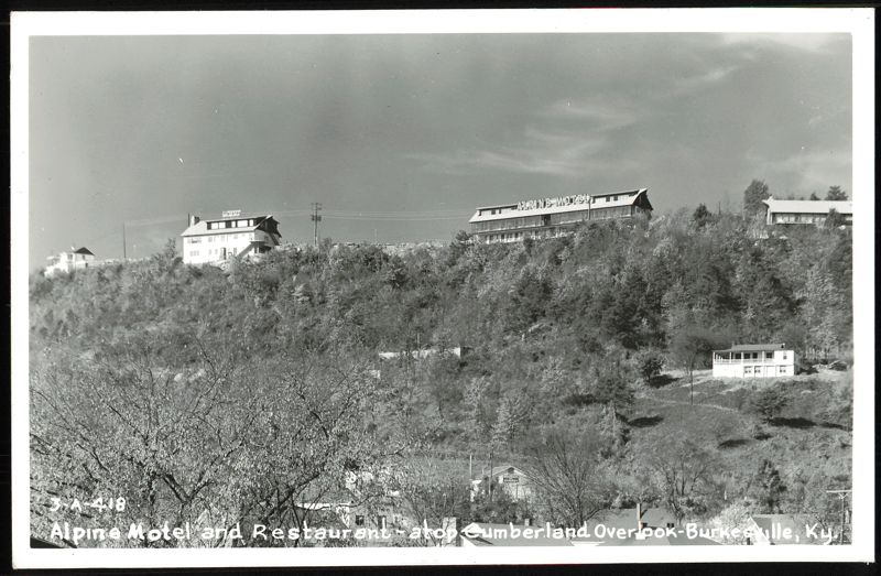 Alpine Motel & Restaurant atop Cumberland Overlook, Burkesville Kentucky