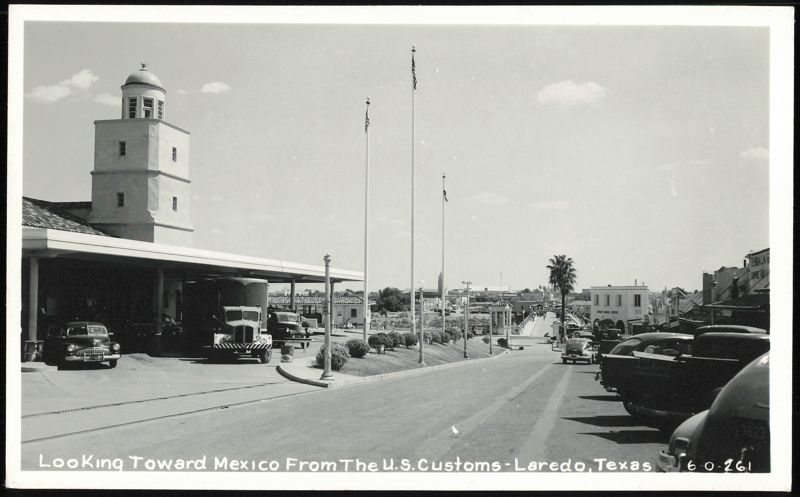 Looking Toward Mexico From The U.S. Customs Laredo Texas