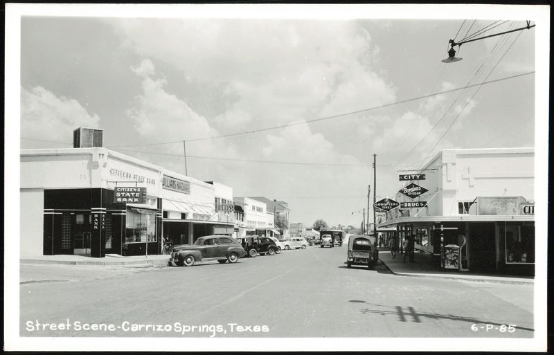 Street Scene - Carrizo Springs, Texas