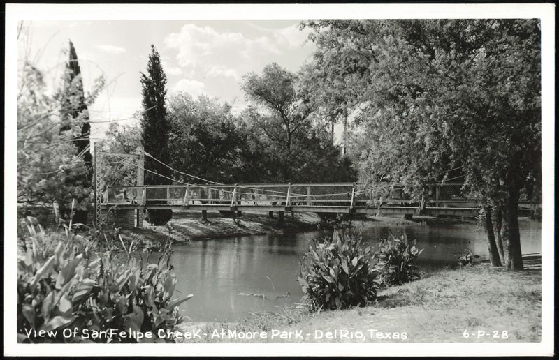 View of San Felipe Creek at Moore Park Del Rio Texas