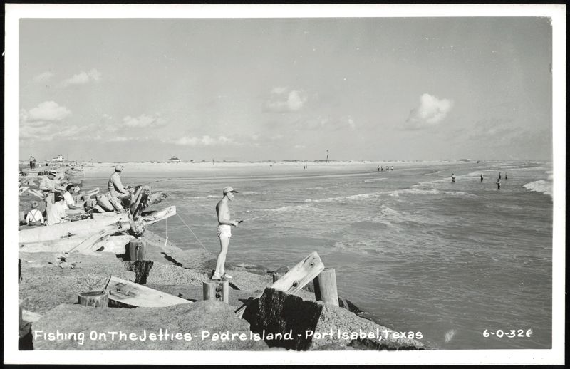 Fishing on the Jetties at Padre Island, Port Isabel, Texas