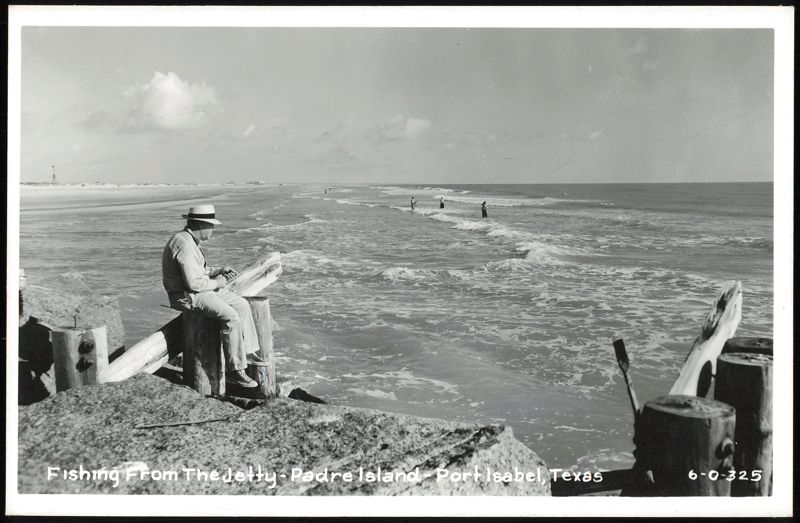 Fishing From The Jetty - Padre Island - Port Isabel Texas