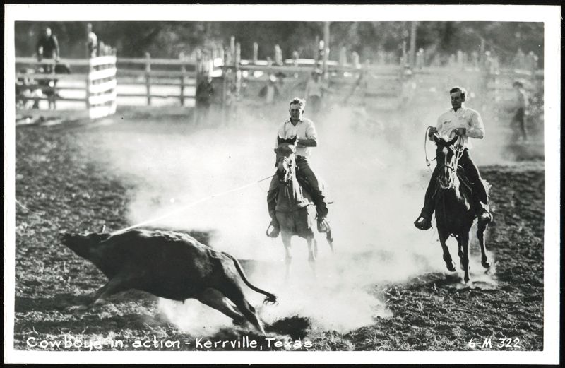 Cowboys in action Kerrville Texas
