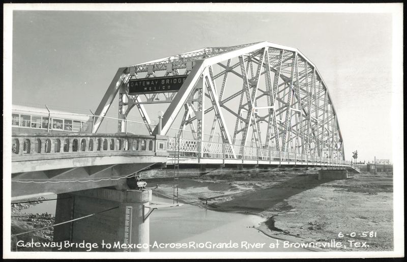 Gateway Bridge to Mexico over Rio Grande River, Brownsville, TX Texas