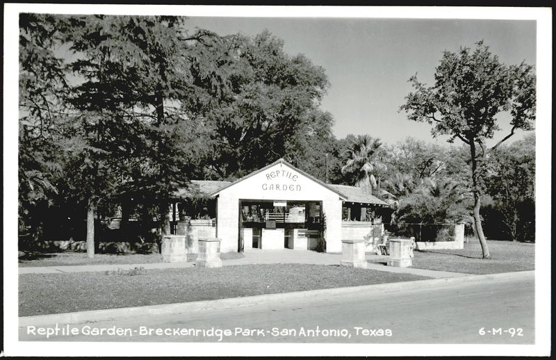 Reptile Garden Entrance, Breckenridge Park San Antonio Texas