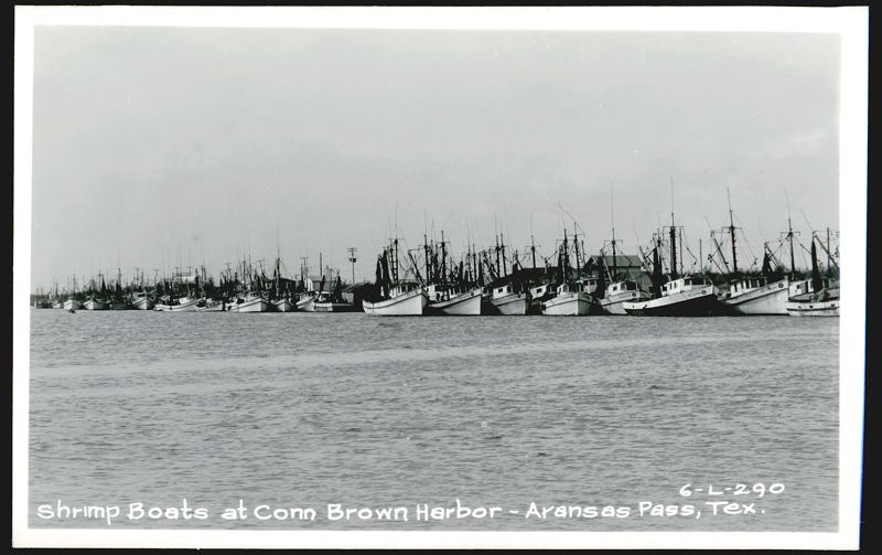 Shrimp Boats at Conn Brown Harbor Aransas Pass Texas