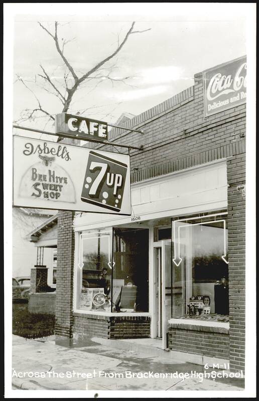 Isbell's Bee Hive Sweet Shop & Cafe Across From Brackenridge High School San Antonio Texas