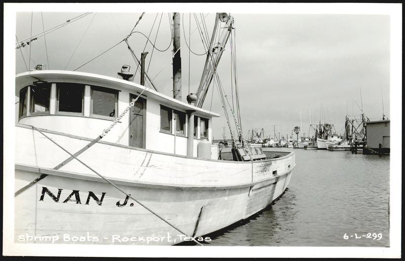 Shrimp Boats NAN J. in Rockport Harbor Texas