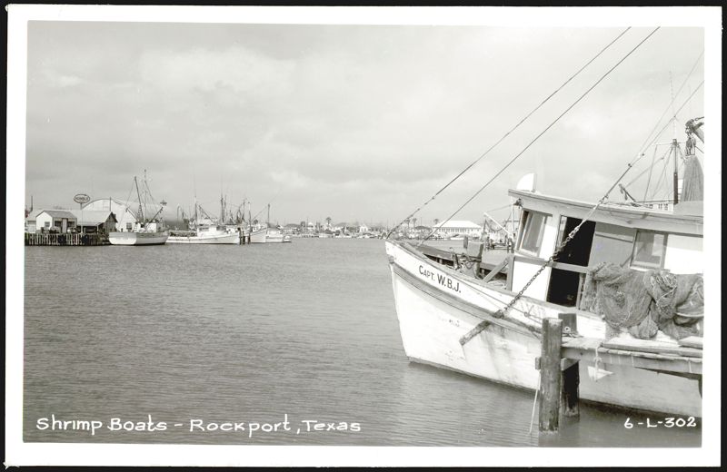 Shrimp Boats, Rockport, Texas with 'CAPT. W.B.J.' and 'Teddy Jean'