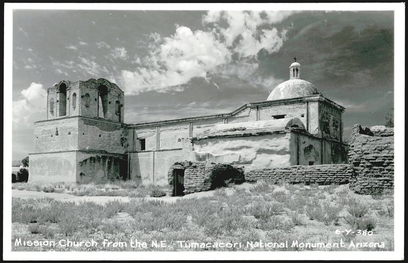 Mission Church from the N.E. Tumacacori National Monument Arizona