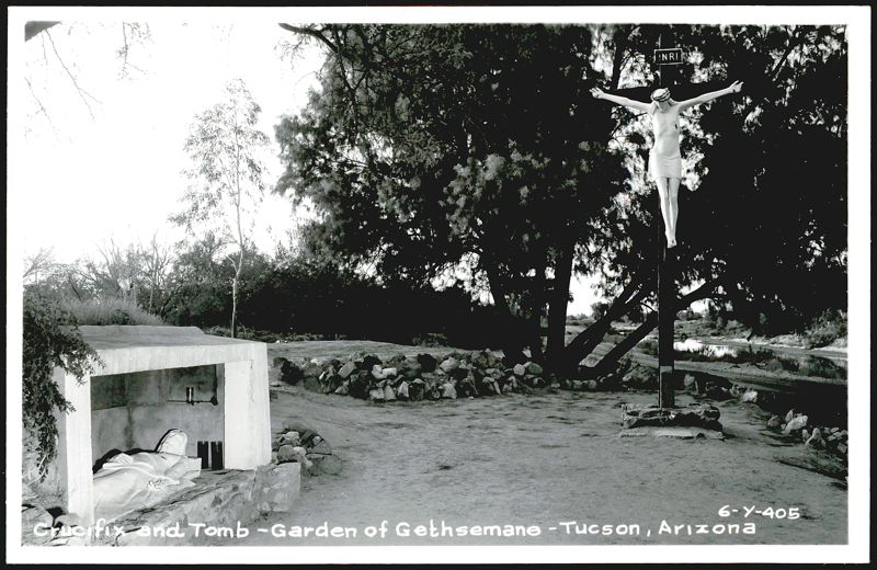 Crucifix and Tomb - Garden of Gethsemane Tucson Arizona