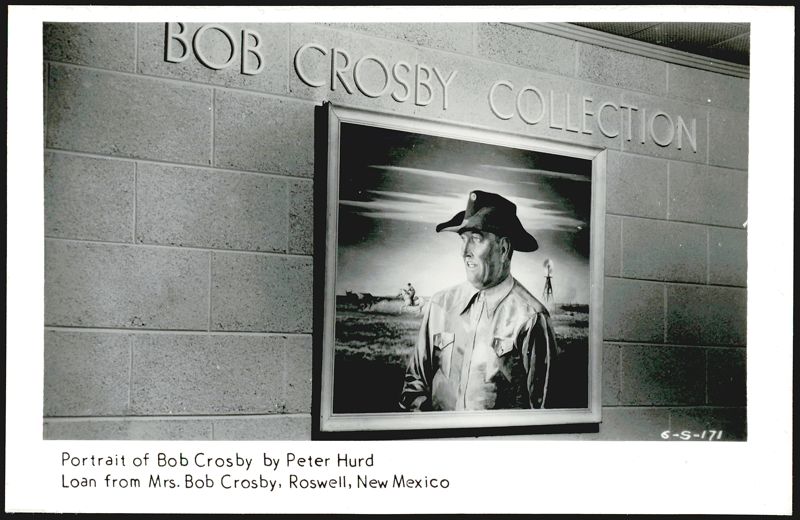 Portrait of Bob Crosby by Peter Hurd, Bob Crosby Collection Roswell New Mexico