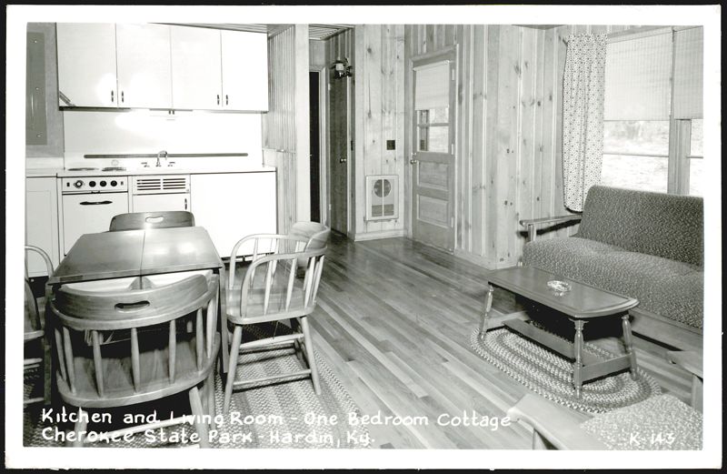 Kitchen and Living Room - One Bedroom Cottage Hardin Kentucky