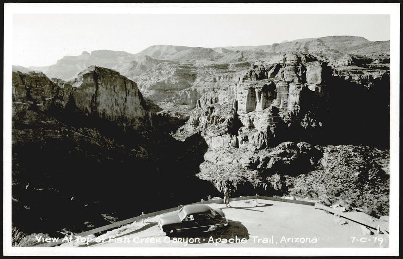 View At Top of Fish Creek Canyon - Apache Trail Apache Junction Arizona