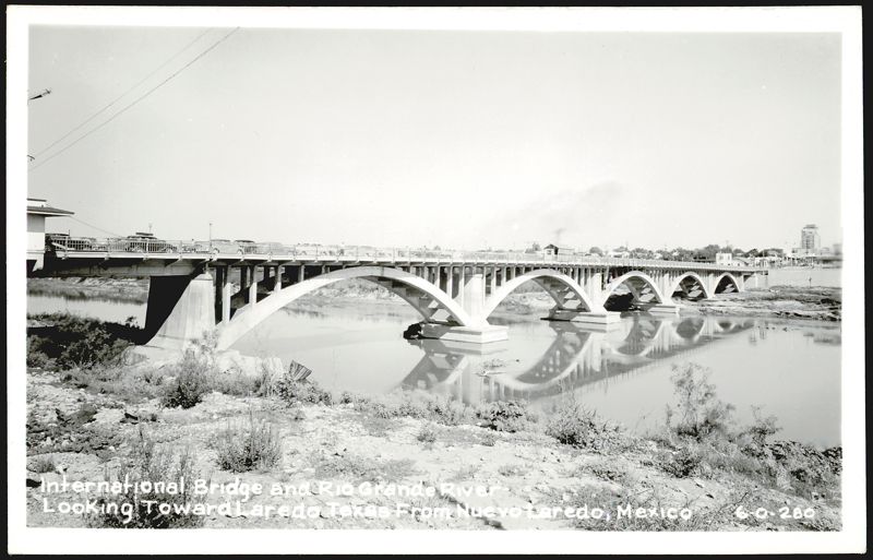International Bridge and Rio Grande River, Laredo, TX Texas