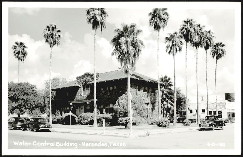 Water Control Building with Palm Trees Mercedes Texas