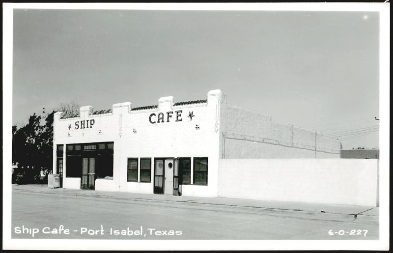 Ship Cafe Building with Decorative Parapet, Port Isabel Texas