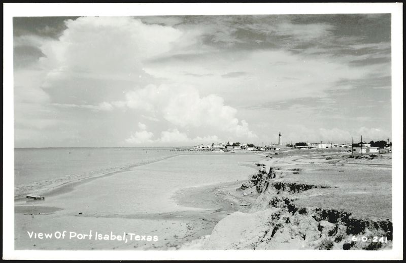 Port Isabel, Texas Waterfront with Lighthouse and Pier