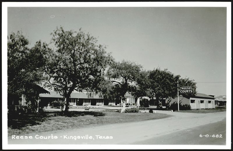 Reese Courts Motor Court with AAA Sign Kingsville Texas