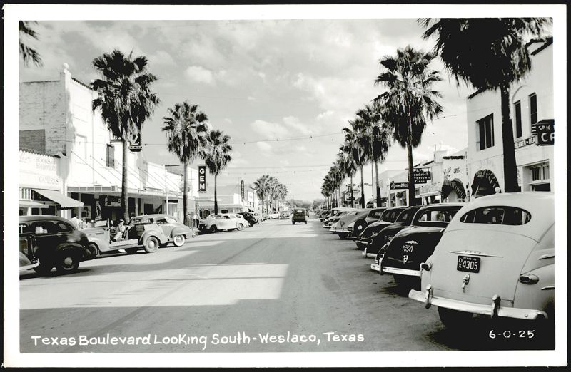 Texas Boulevard Looking South, Weslaco, TX