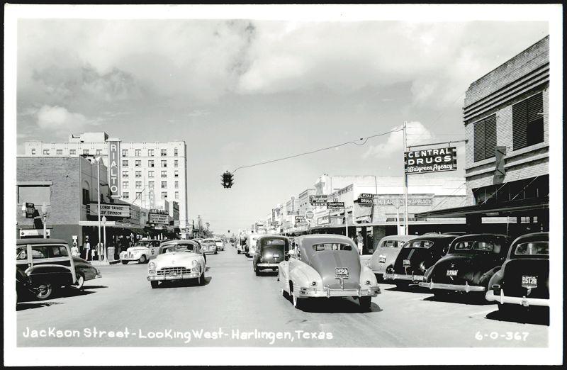 Jackson Street Looking West, Harlingen, Texas