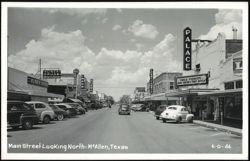 Main Street Looking North Postcard
