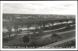 Matamoros, Mexico - As Seen From Brownsville, Texas Postcard