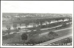 Matamoros, Mexico from Brownsville, Texas Postcard
